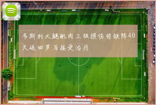韦斯利大腿肌肉三级损伤将缺阵40天返回罗马接受治疗
